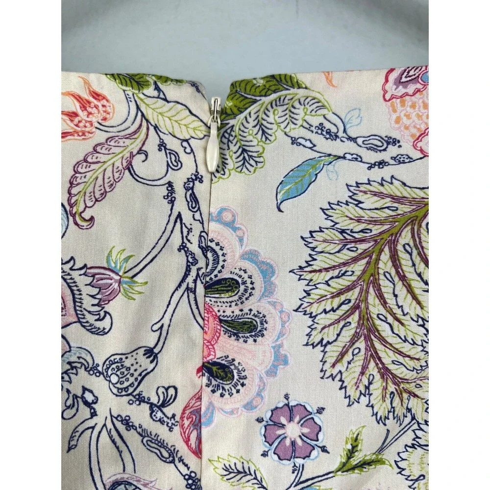Cinq à Sept‎ Size 8 Dress Ethel Paisley Puff Sleeve Babydoll Feminine Dainty